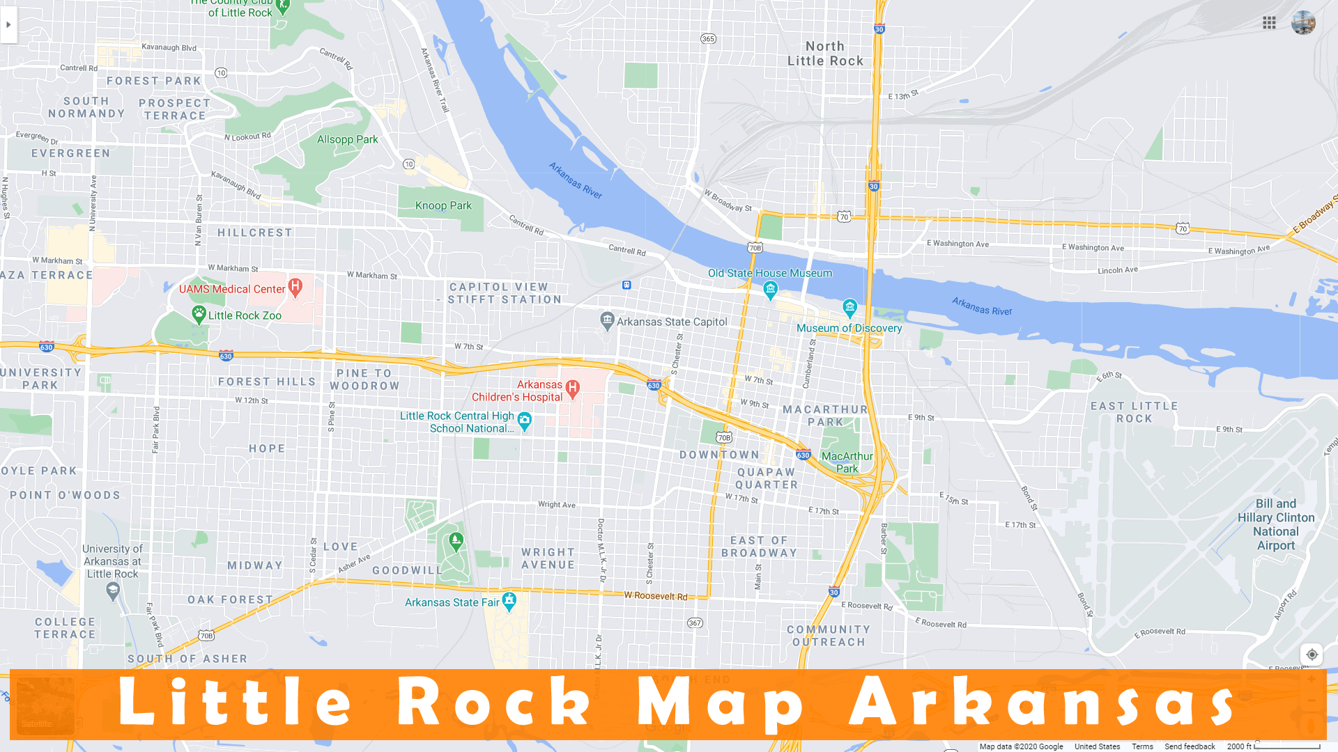 Little Rock map